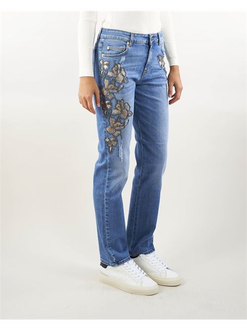 Jeans con ricami in paillettes Ermanno by Ermanno Scervino ERMANNO BY ERMANNO SCERVINO | Jeans | D45EP025EI7MF157